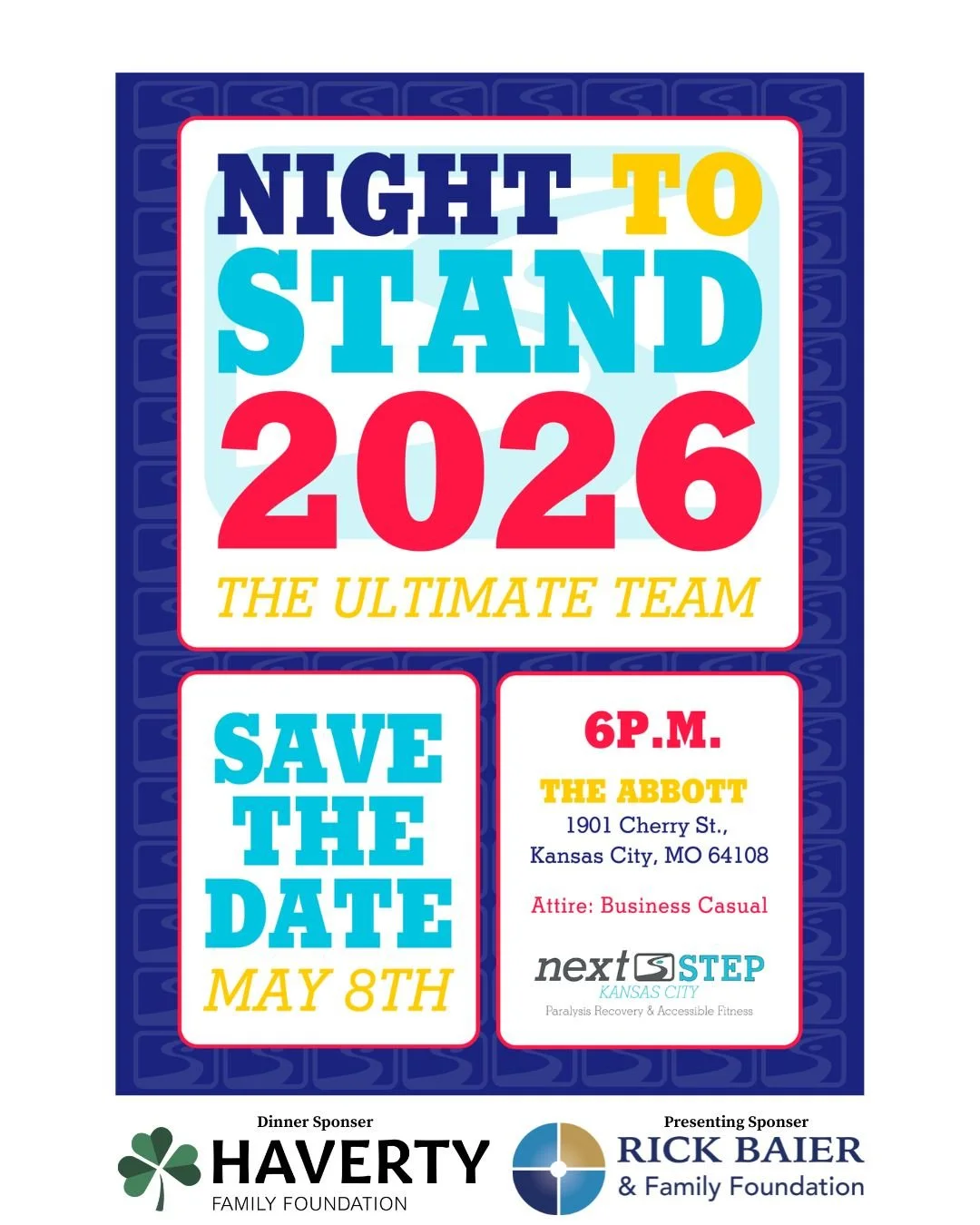 🚨 REMINDER 🚨 

Our annual Night To Stand Gala is 6 weeks away! 🎉
 
Spend an evening celebrating connection, hearing impactful journeys, browsing one-of-a-kind auction items, and making a meaningful impact! 🙌🏽
 
🔗 Check it out here: 
https://nex