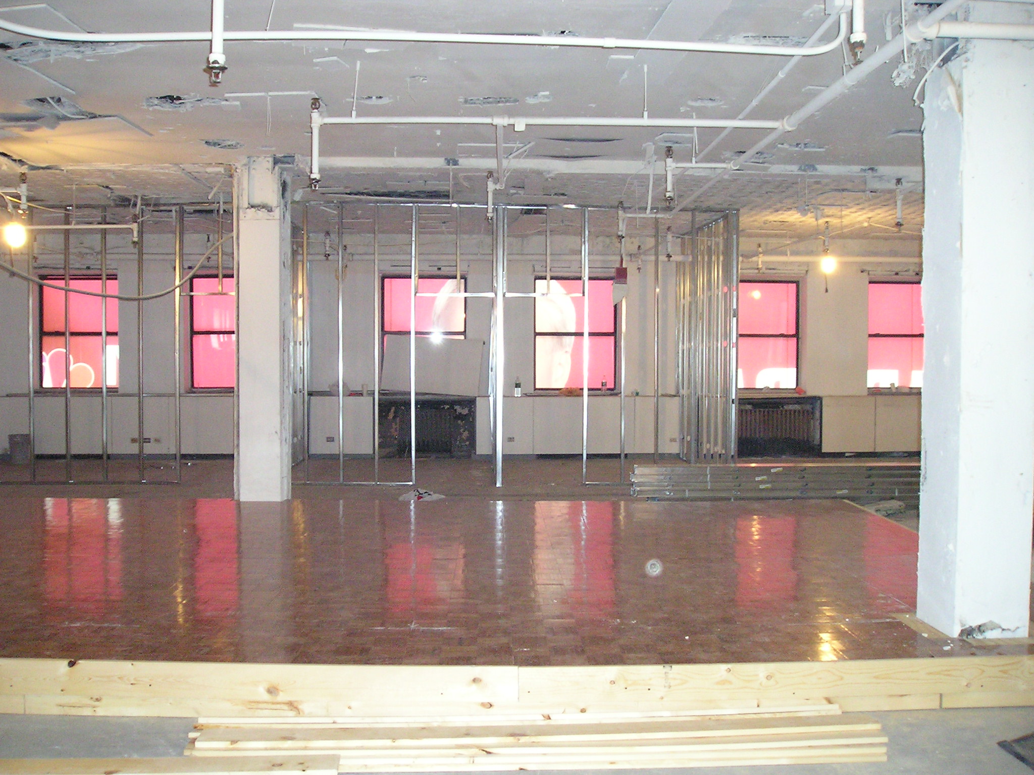 Backstage area of the Anne L. Bernstein Theater - Before