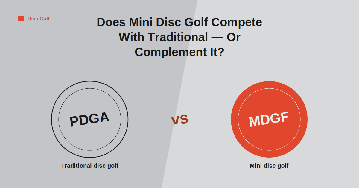 Does Mini Disc Golf Compete With Traditional Disc Golf — Or Complement It?