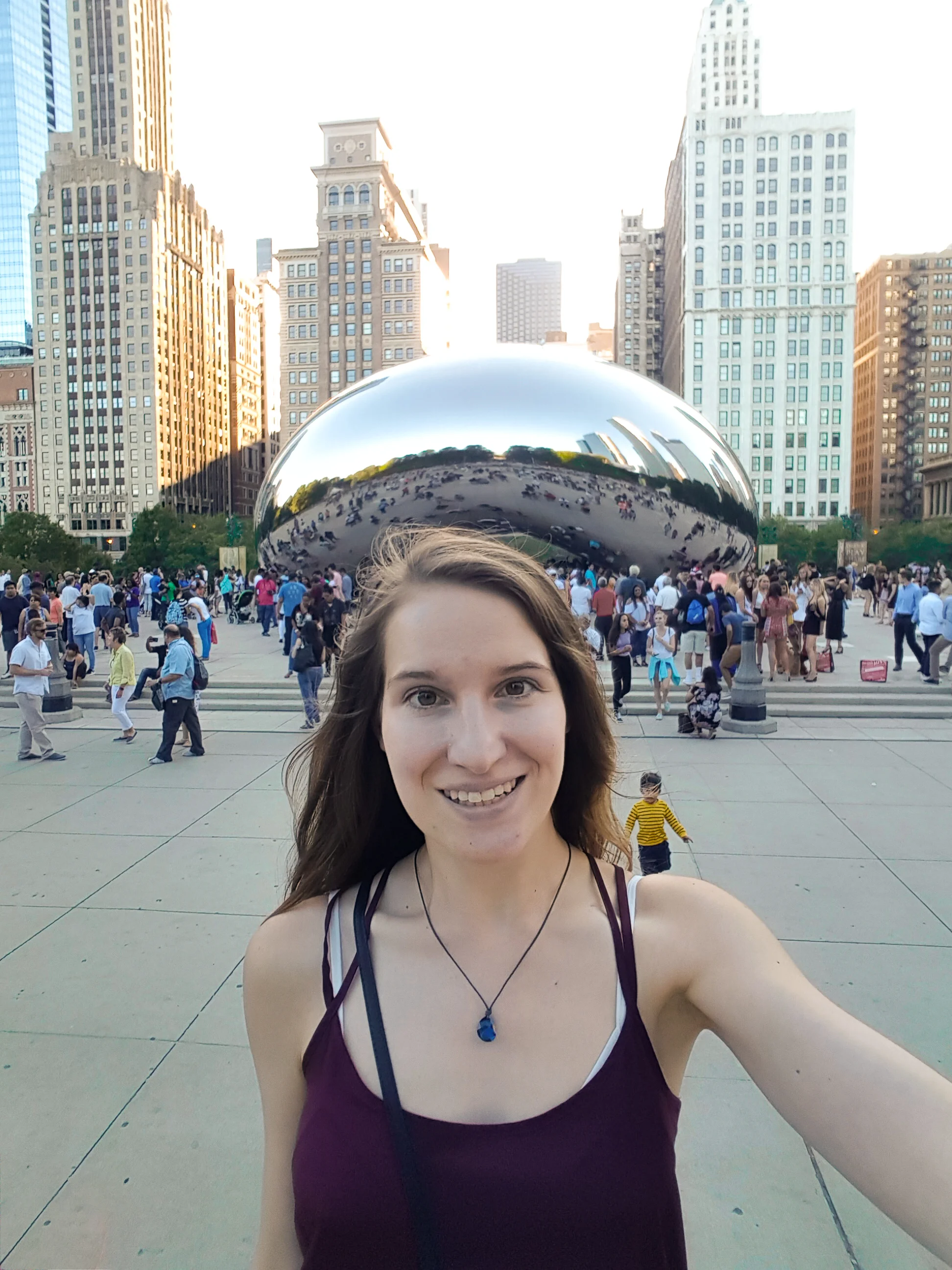 Standing by the Bean felt like I was in the center of Chicago. The energy here is crazy!