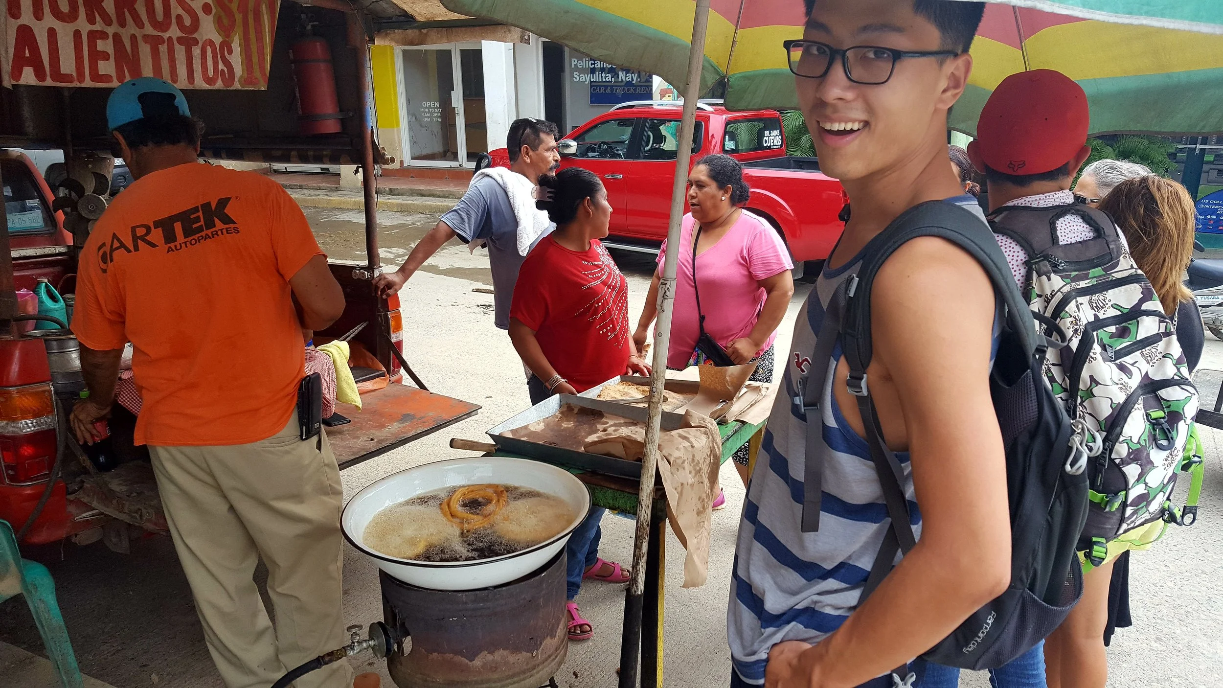 Fried churros are a MUST in Sayulita