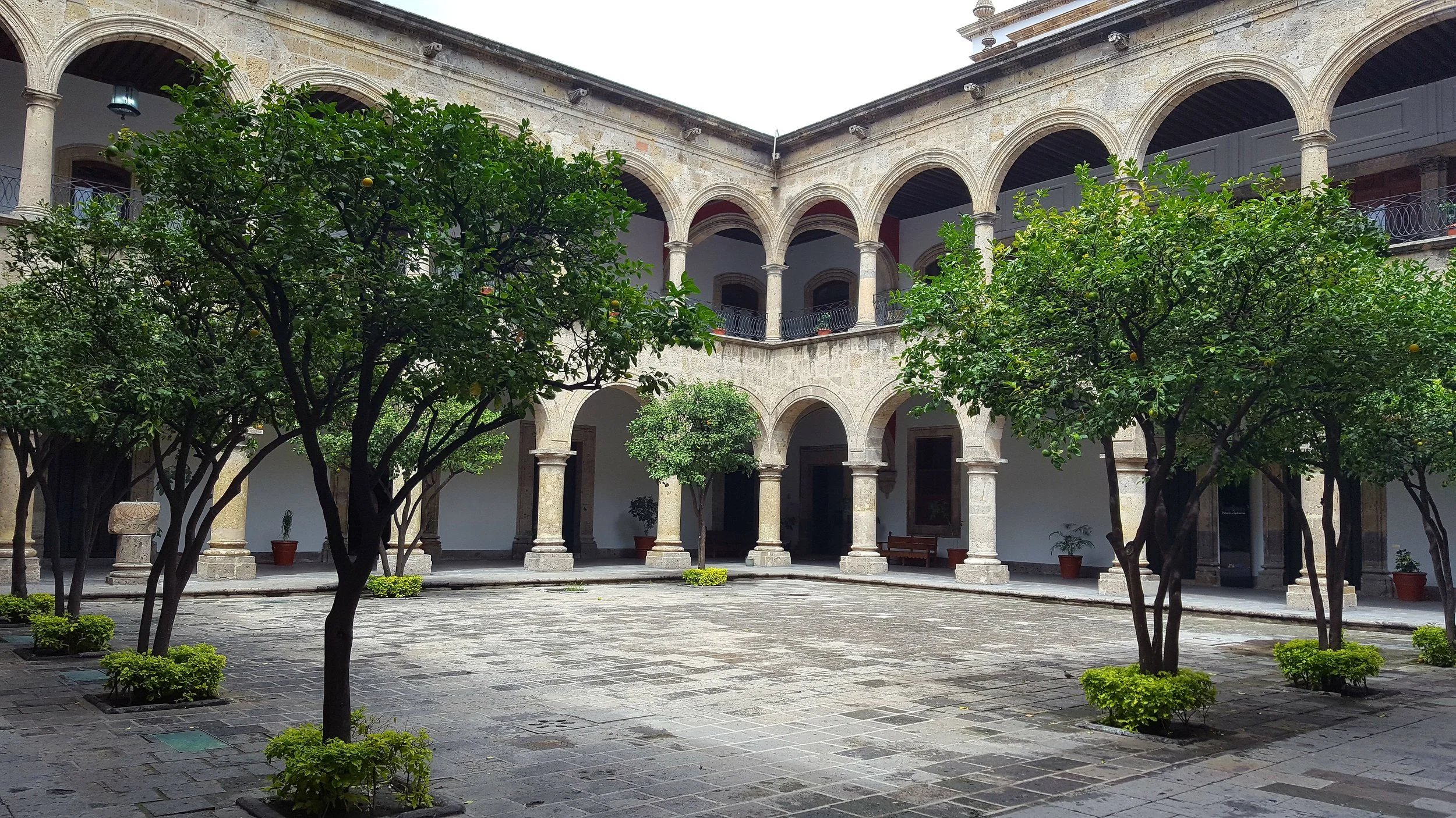 After you get off the bus in Guadalajara, stretch your legs at the Palacio de Gobierno
