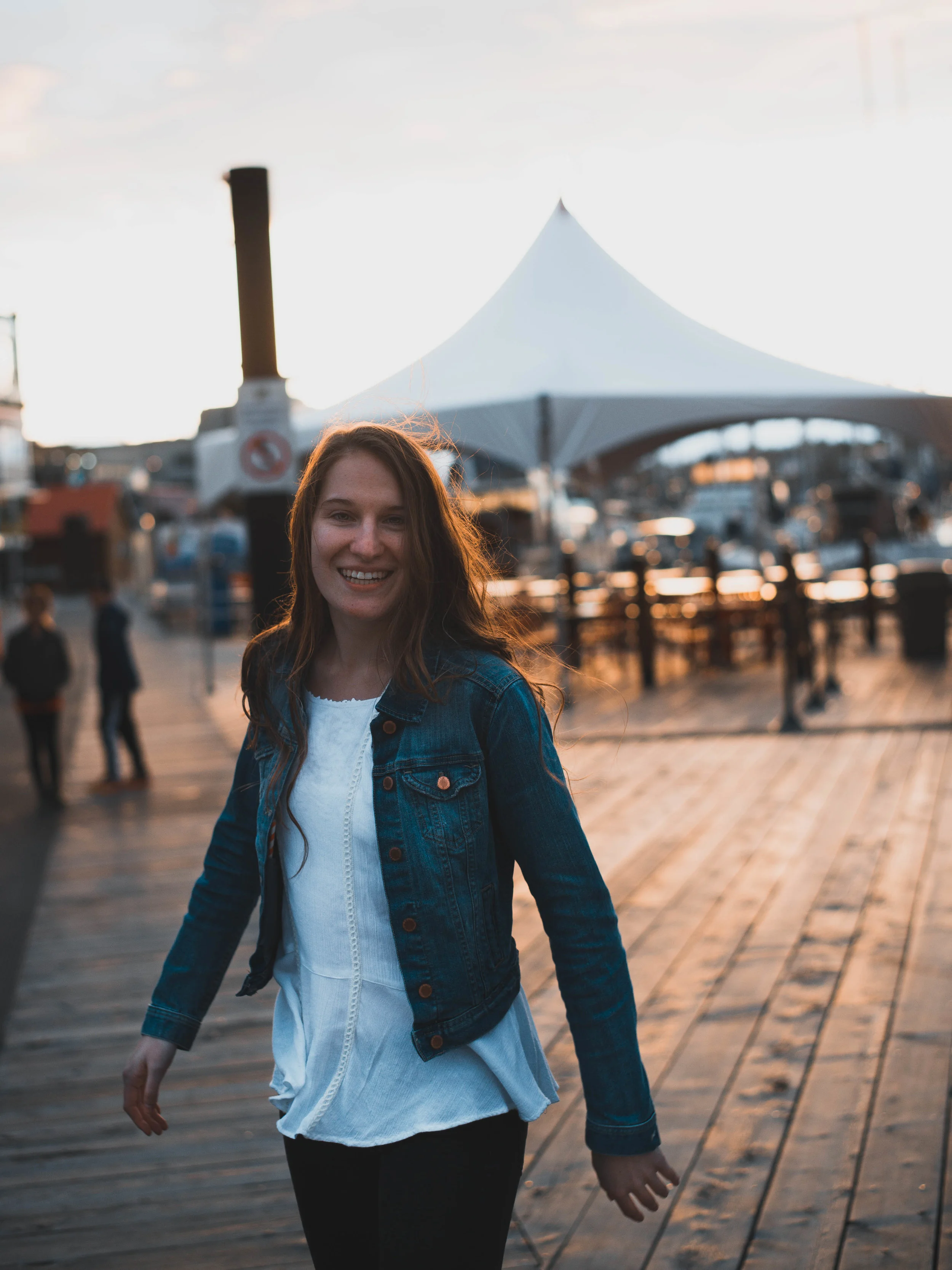 Checking out the Fisherman's Wharf in Victoria