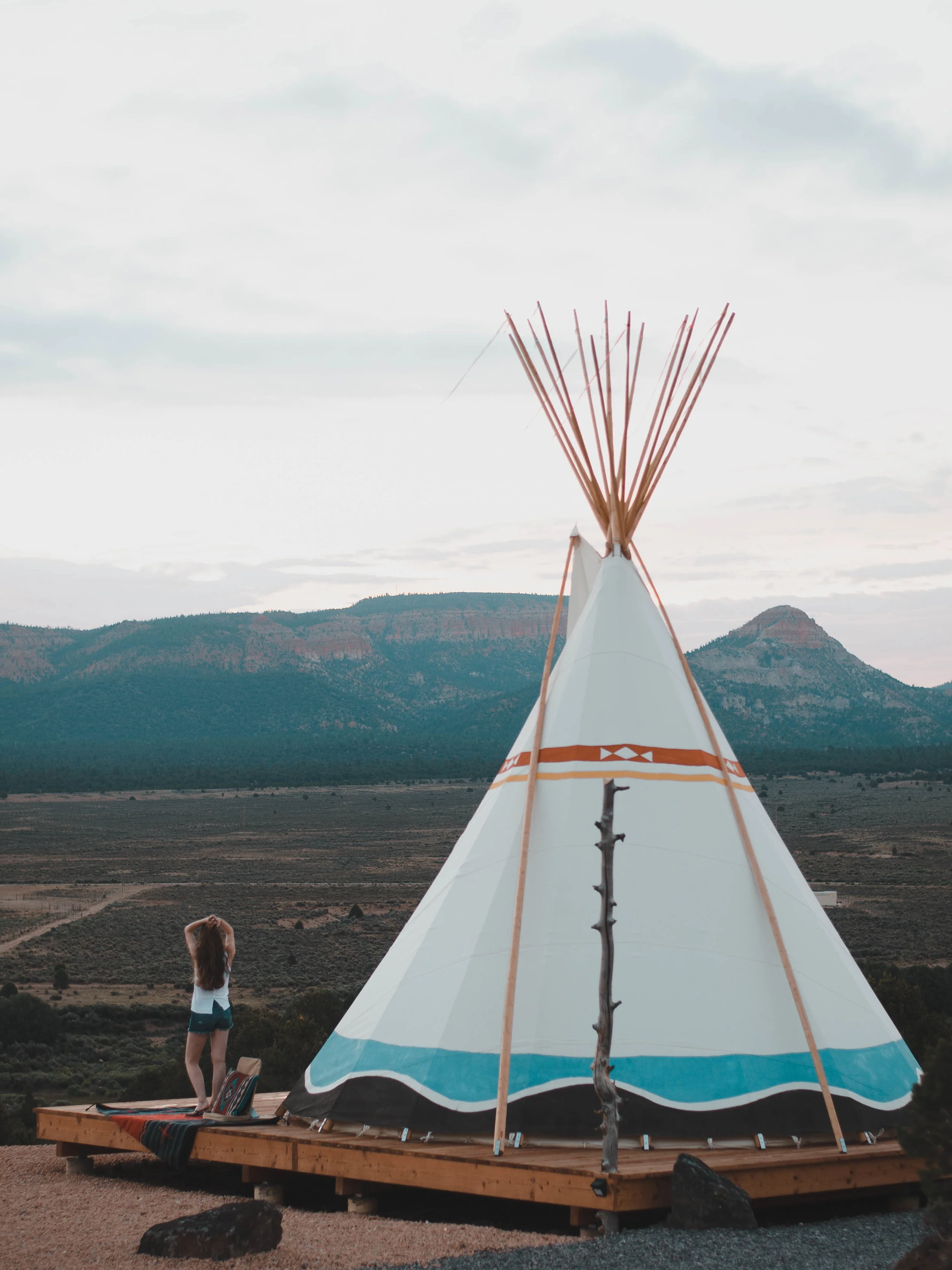 Experience tipi camping when you visit Bryce Canyon