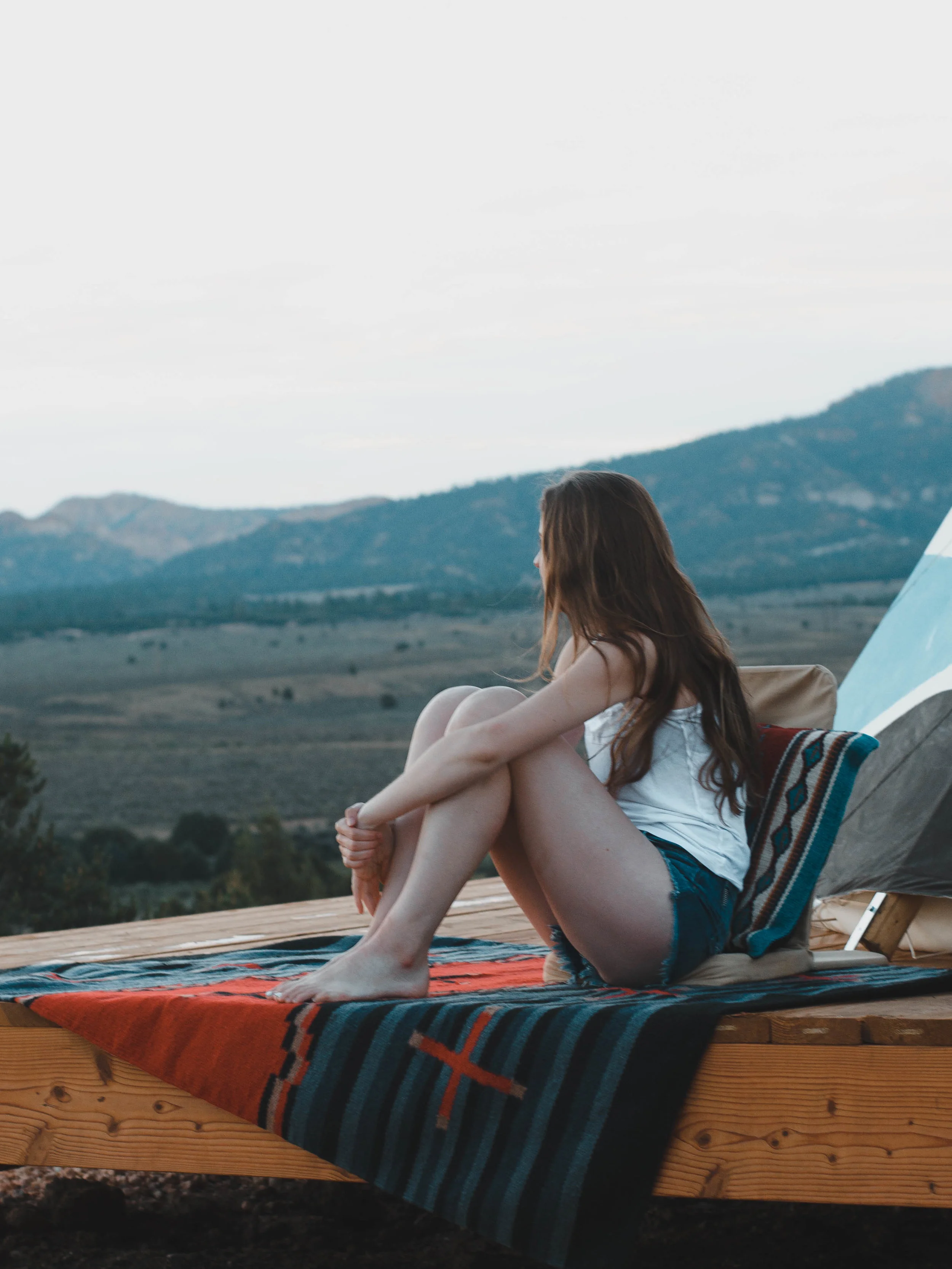 We took a break from pitching our tent and rented a tipi near Bryce Canyon