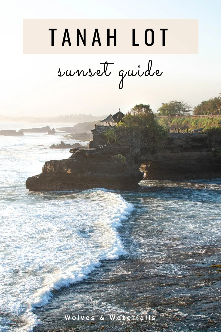 Sunset at Tanah Lot Temple in Canggu, Bali