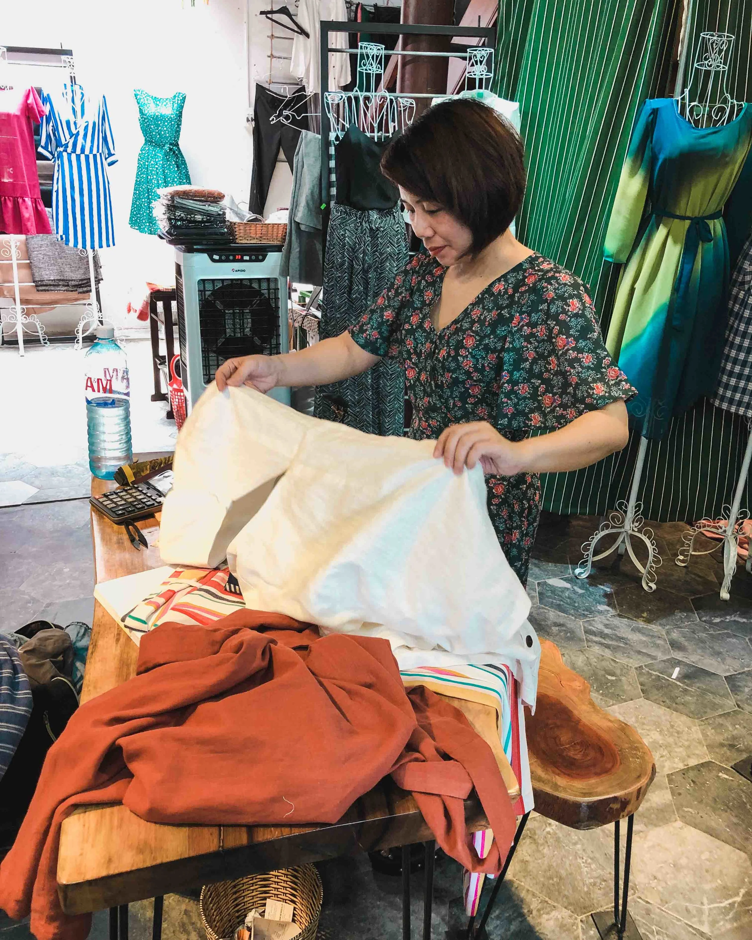 Getting clothes tailored in Hoi An