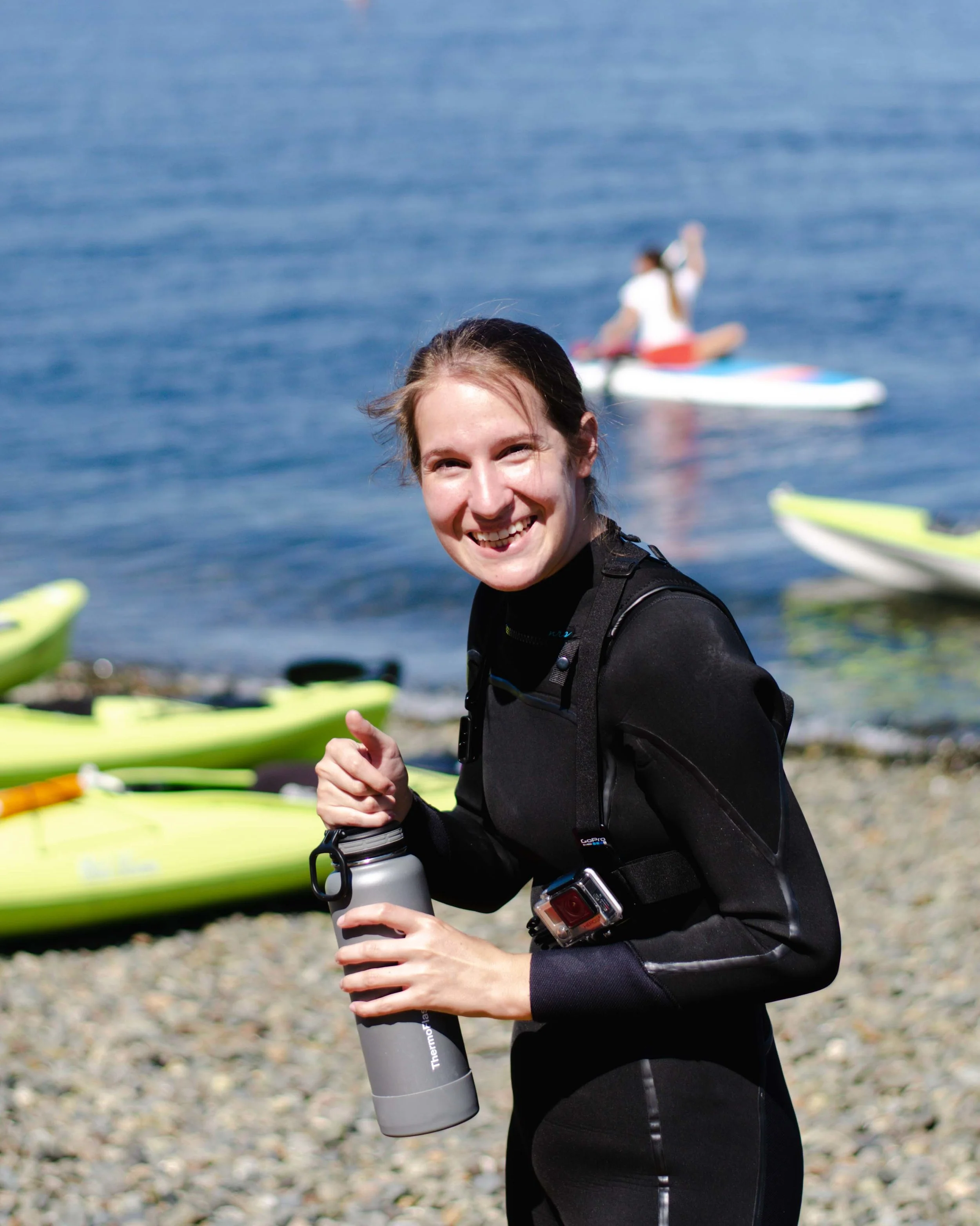 Learning how to sea kayak in Seattle