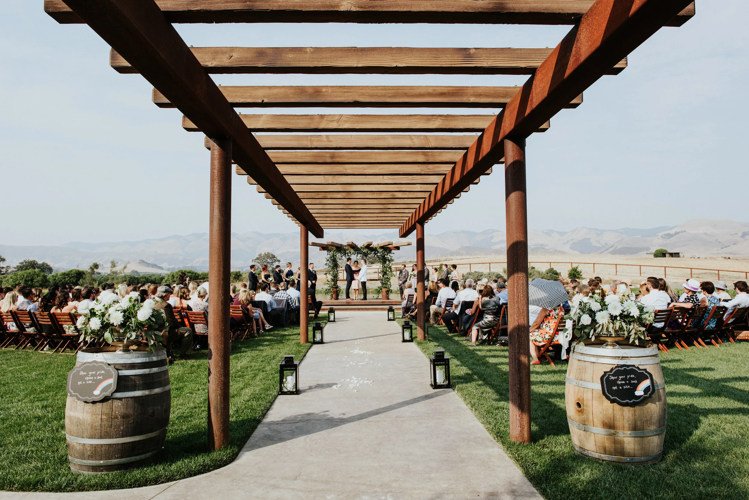 How stunning is this ceremony site?!