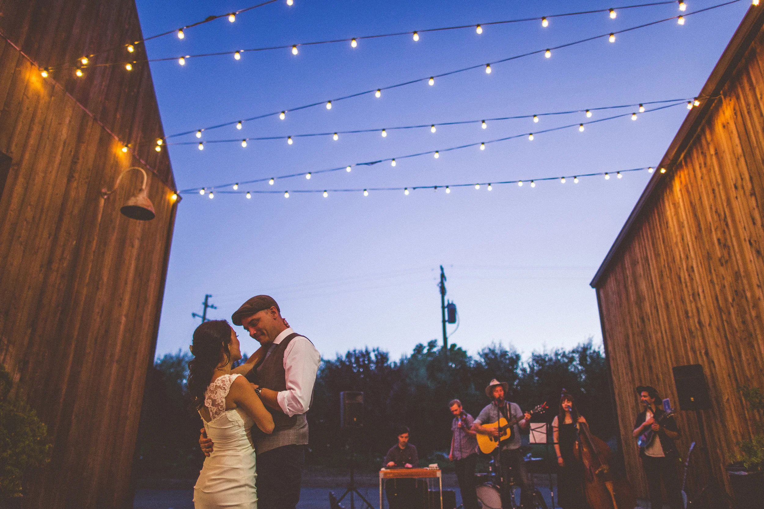 these two had the sweetest first dance as the Shawn Clark Family Band played in the background