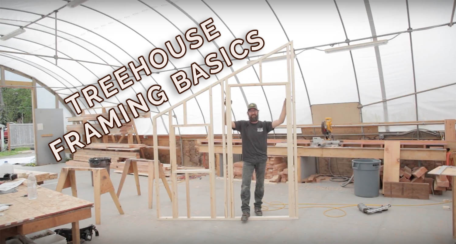 Treehouse Framing Diy Tutorial Your First Rake Wall