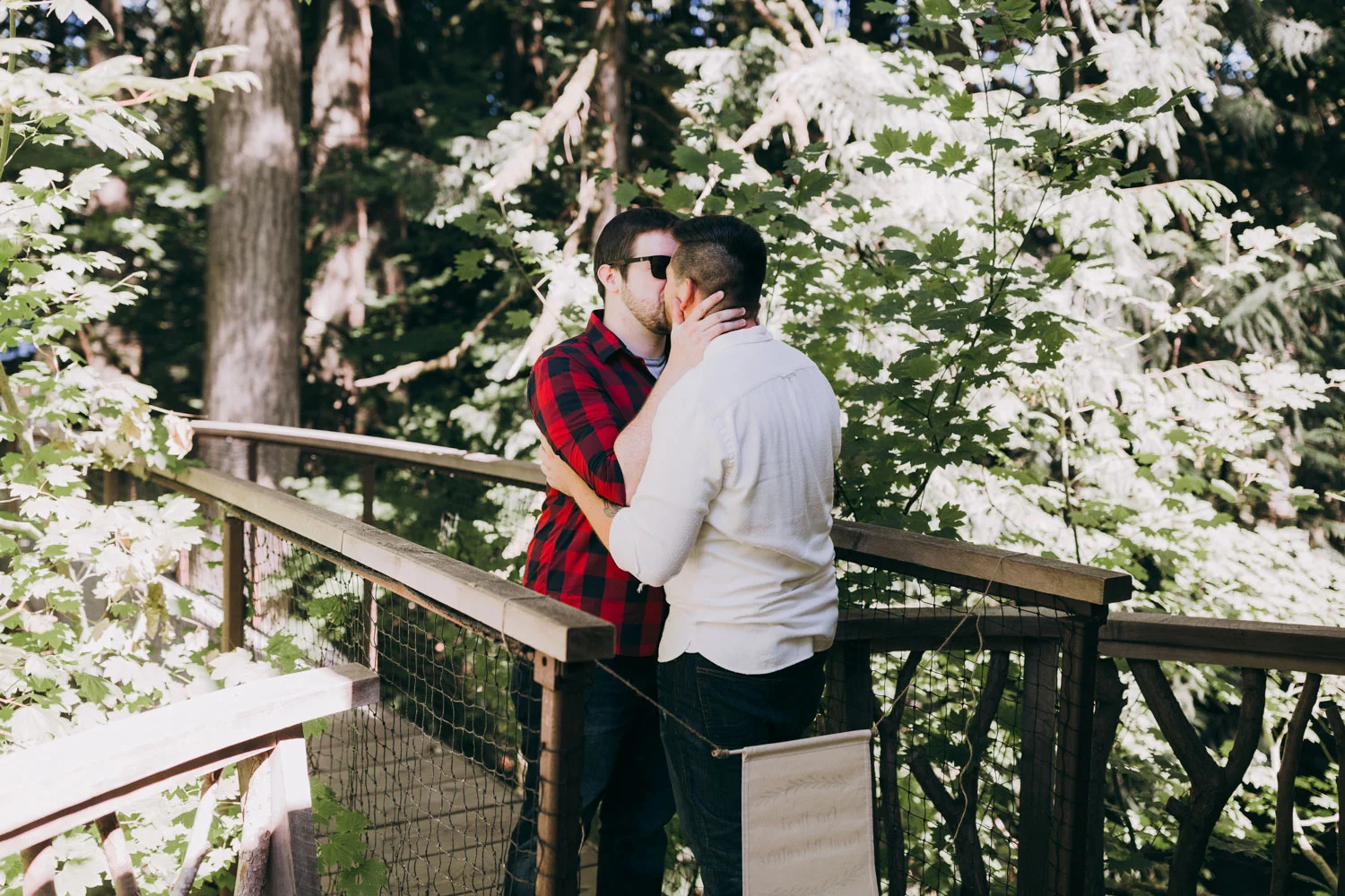 Treehouse Point romantic proposal