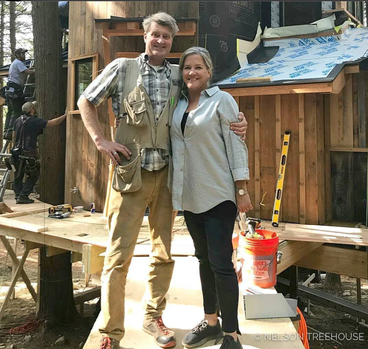 I'm so grateful that Judy Joins me on my treehouse adventures around the world - She brightens every build.