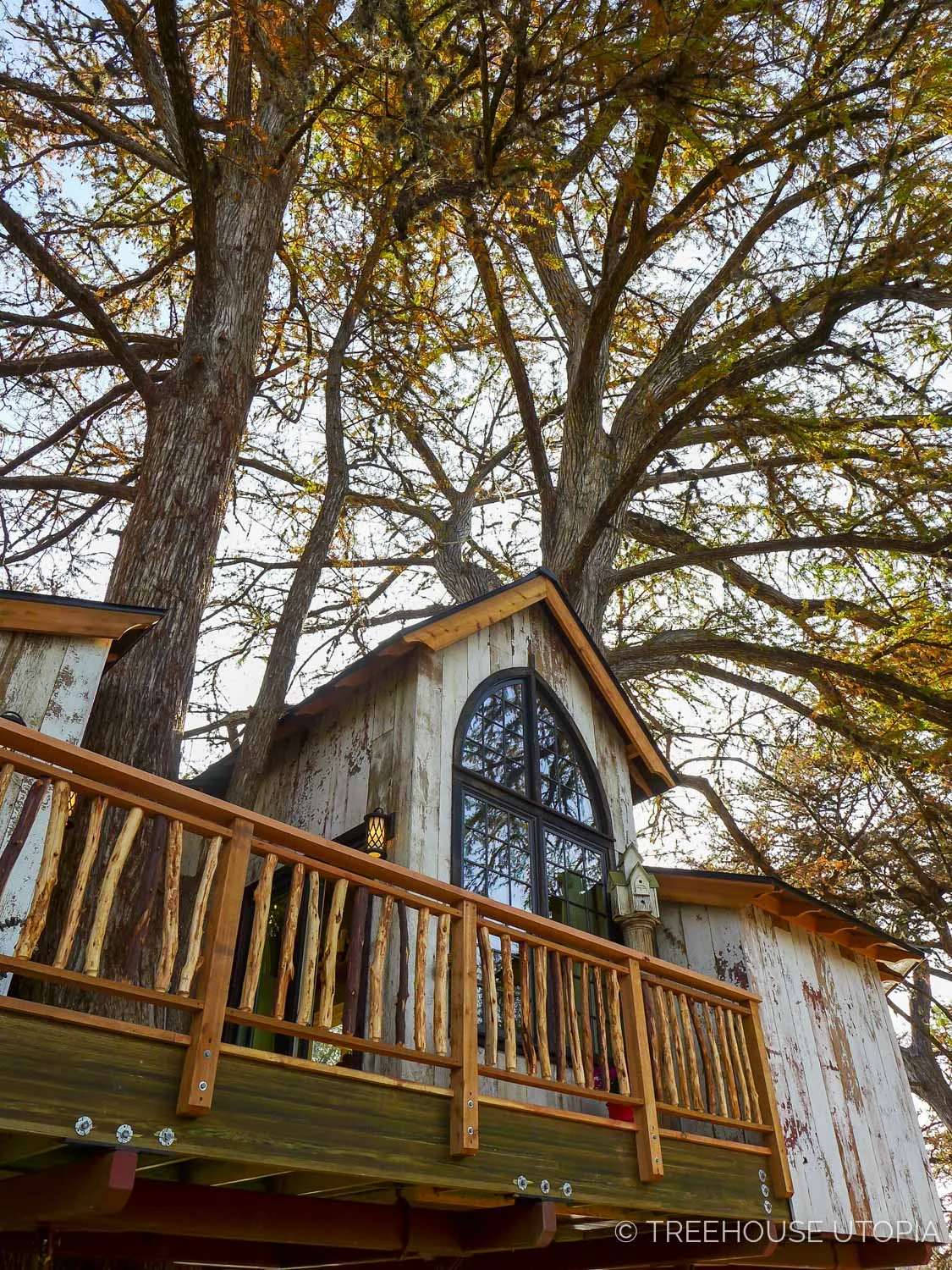 Chapelle at Treehouse Utopia, a Texas Hill Country Retreat. Photo by Nelson Treehouse.