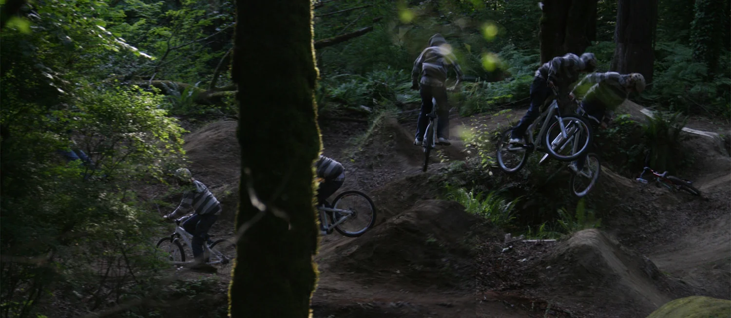 Composite Image of Garrett Mountain Biking.
