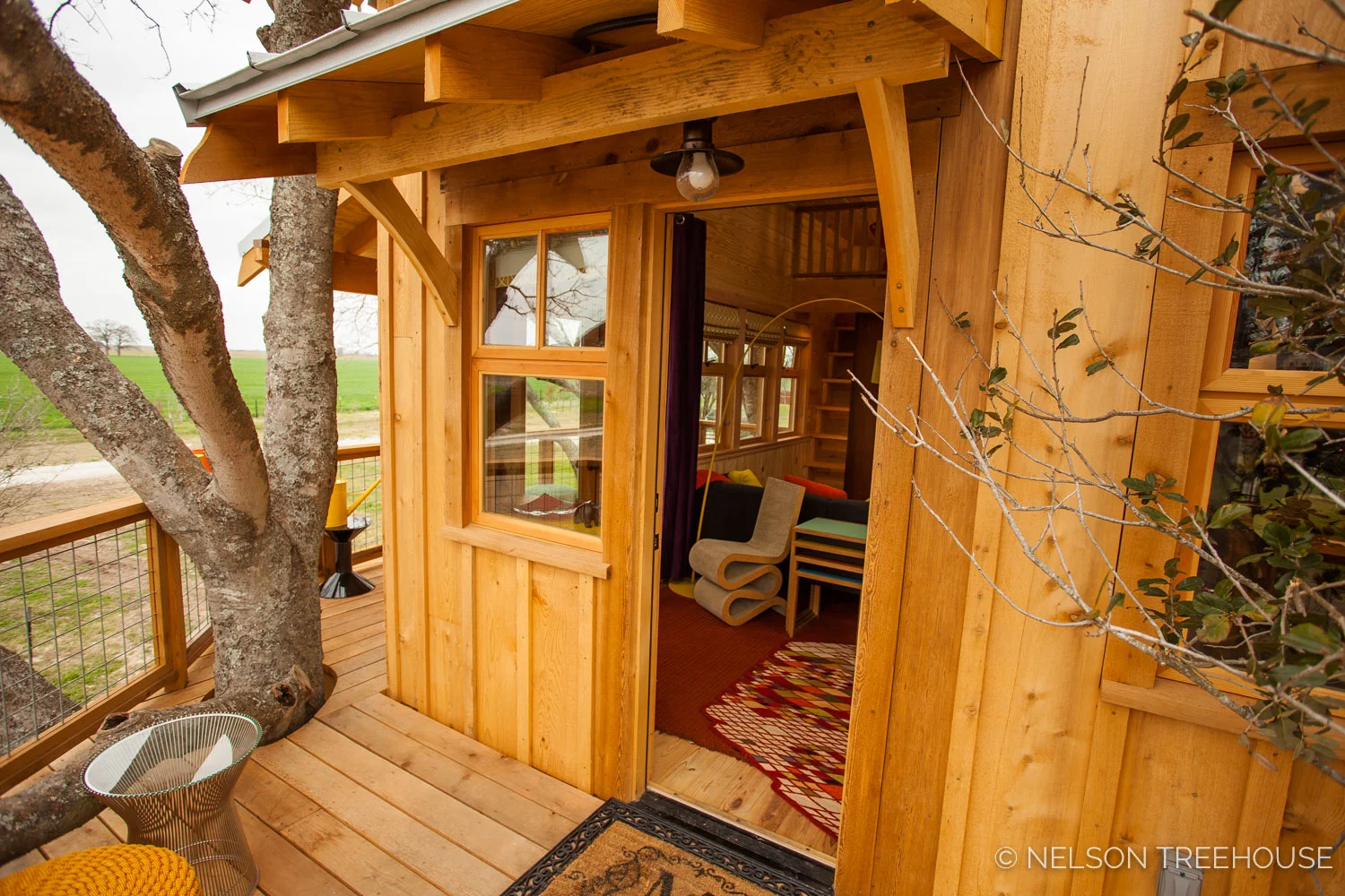 Nelson Treehouse - Twenty-Ton Texas Treehouse entrance
