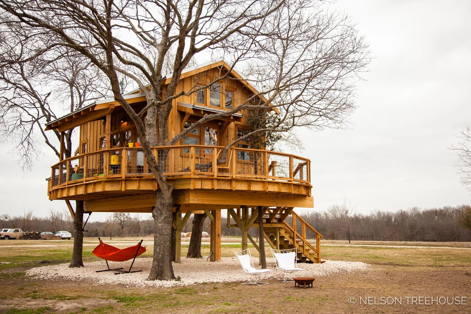 Nelson Treehouse - Twenty-Ton Texas Treehouse base