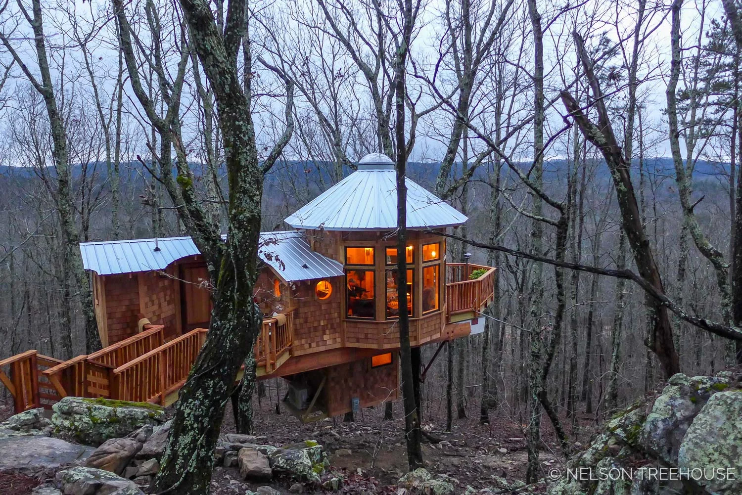Super Spy Treehouse - Nelson Treehouse 2018 - Nighttime