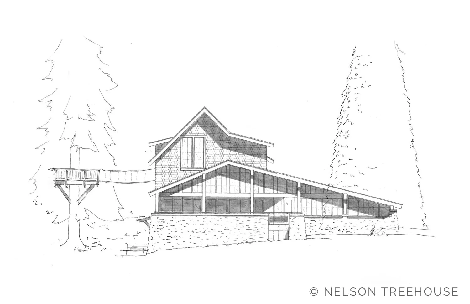 ELEVATION OF THE FUTURE MEETING CENTER AT TREEHOUSE RESORT AND SPA