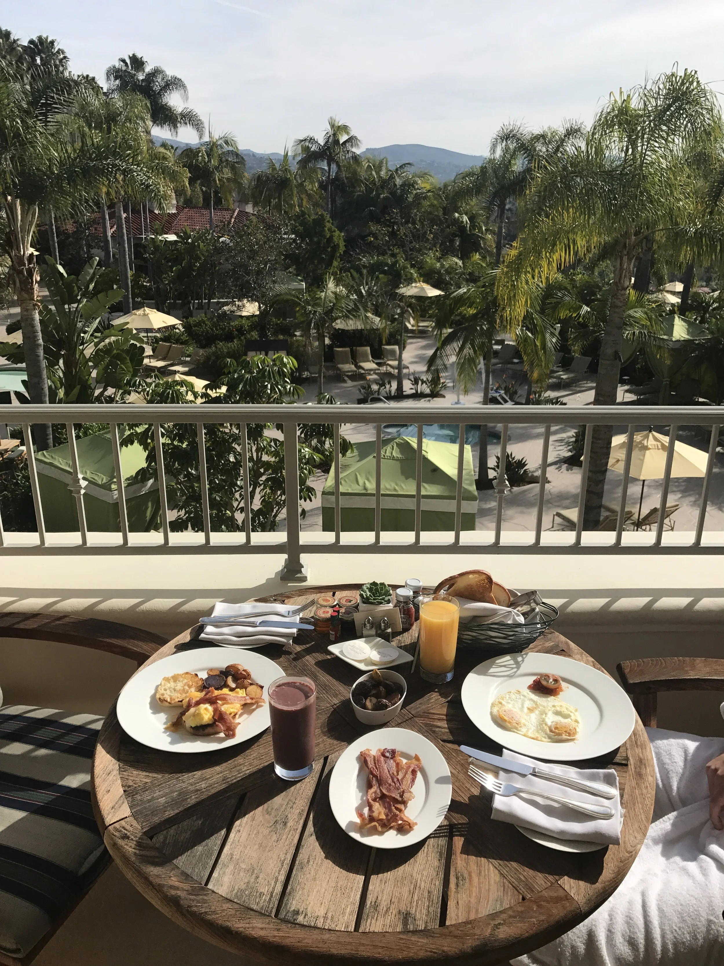 Brunch is better on a balcony.