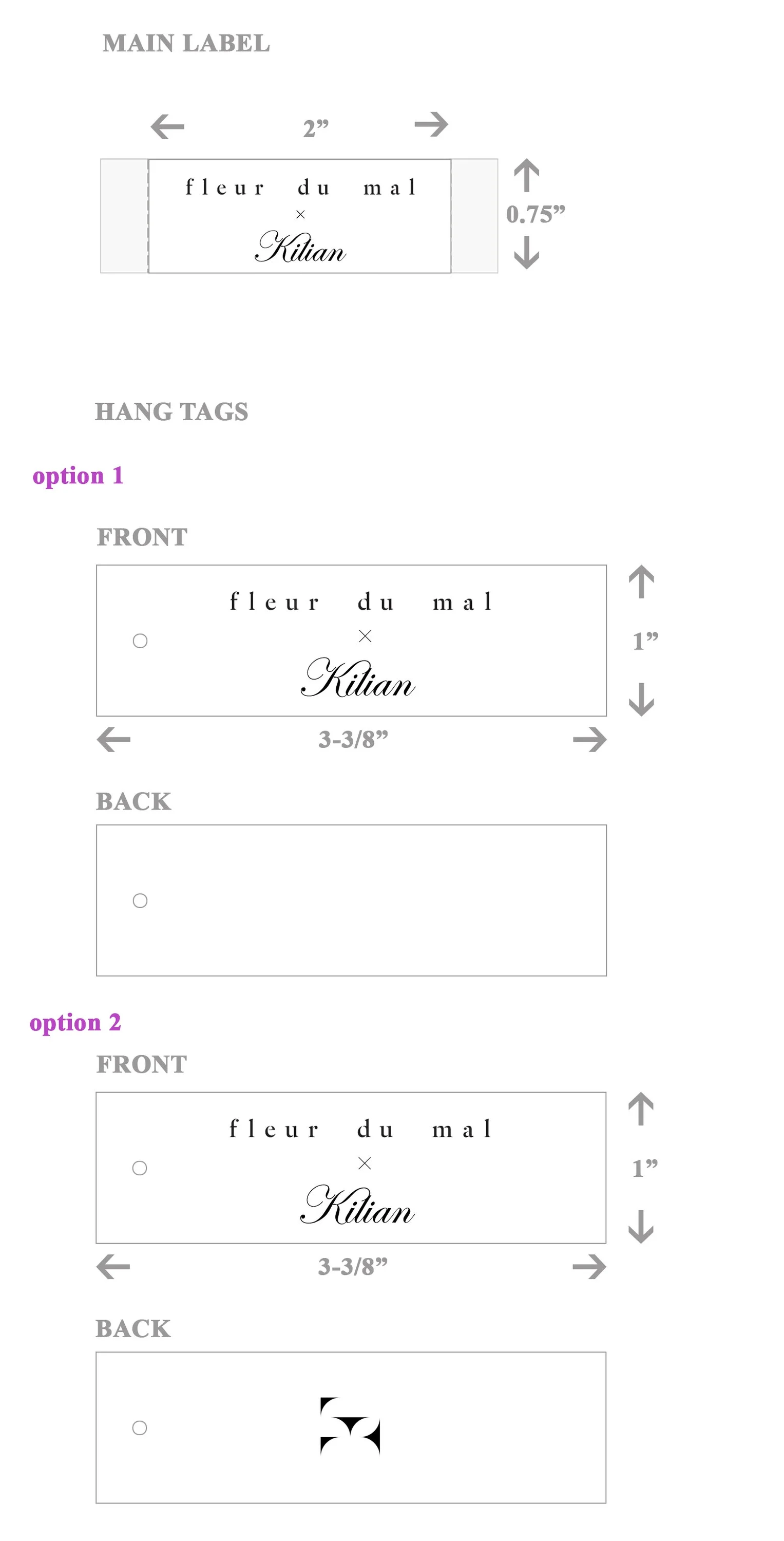LABEL * HANG TAGS