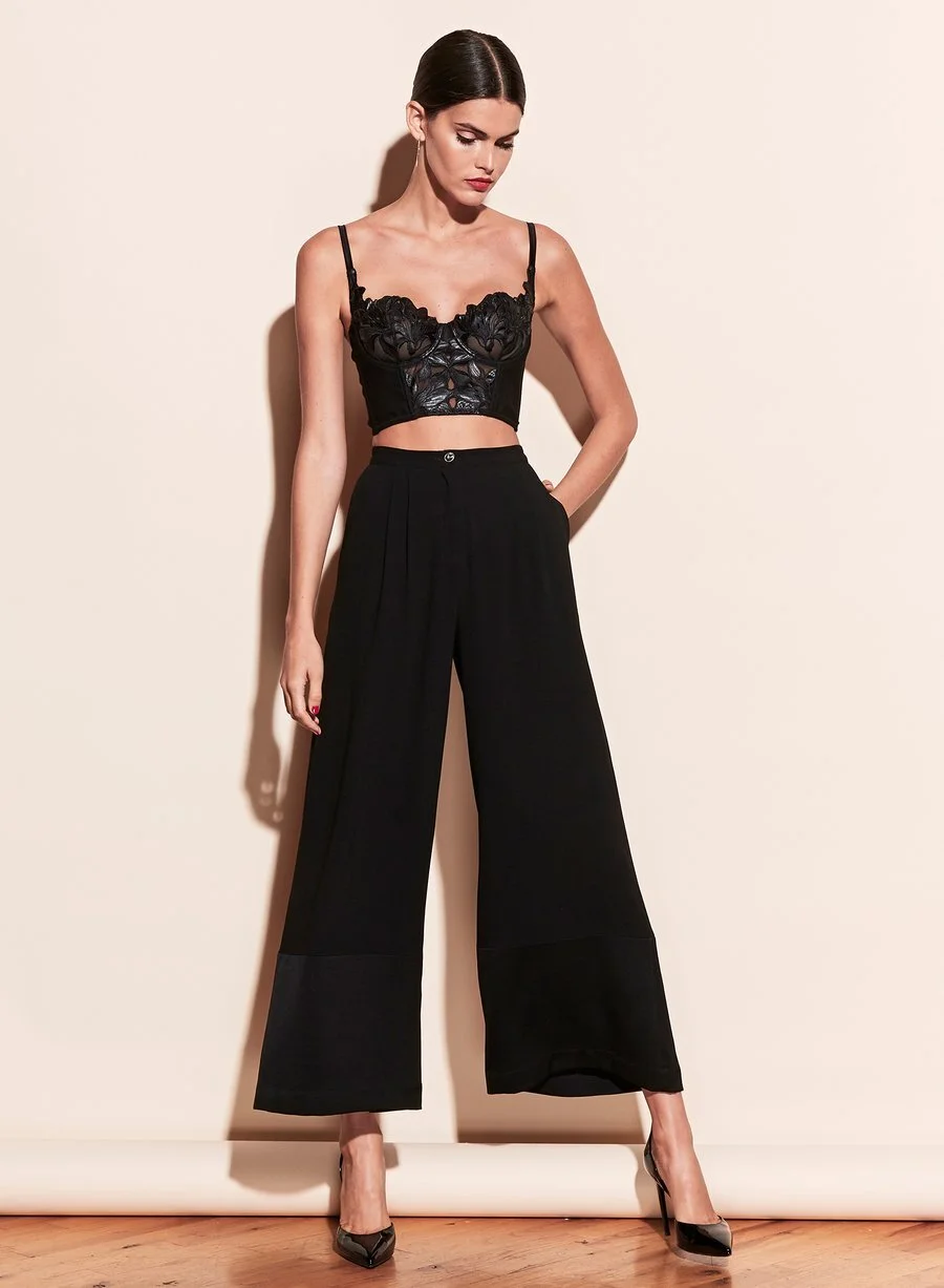 VEGAN LEATHER LILY BUSTIER