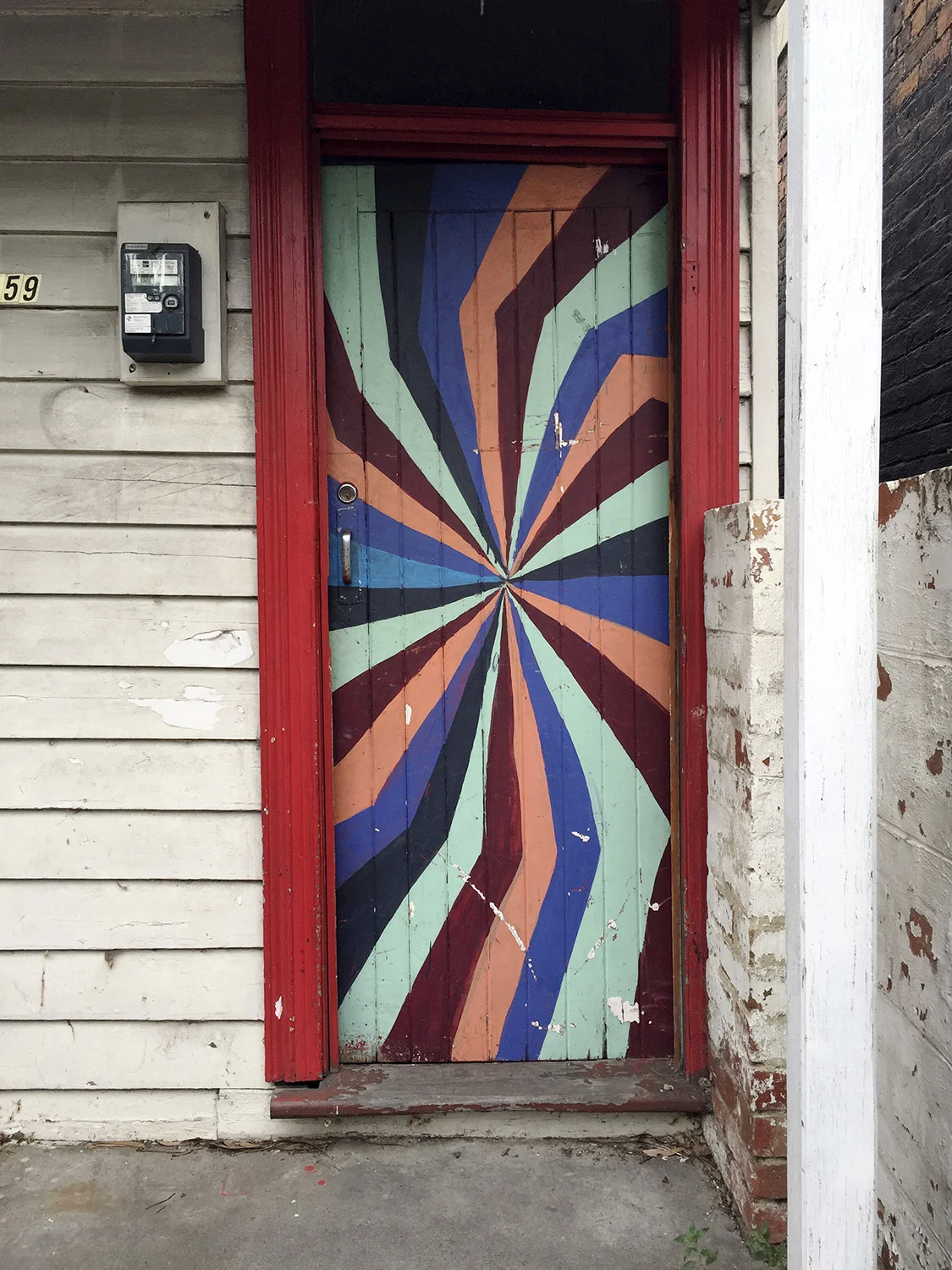 Neighbourhood #6, Kaleidoscopic door, Fitzroy, Melbourne