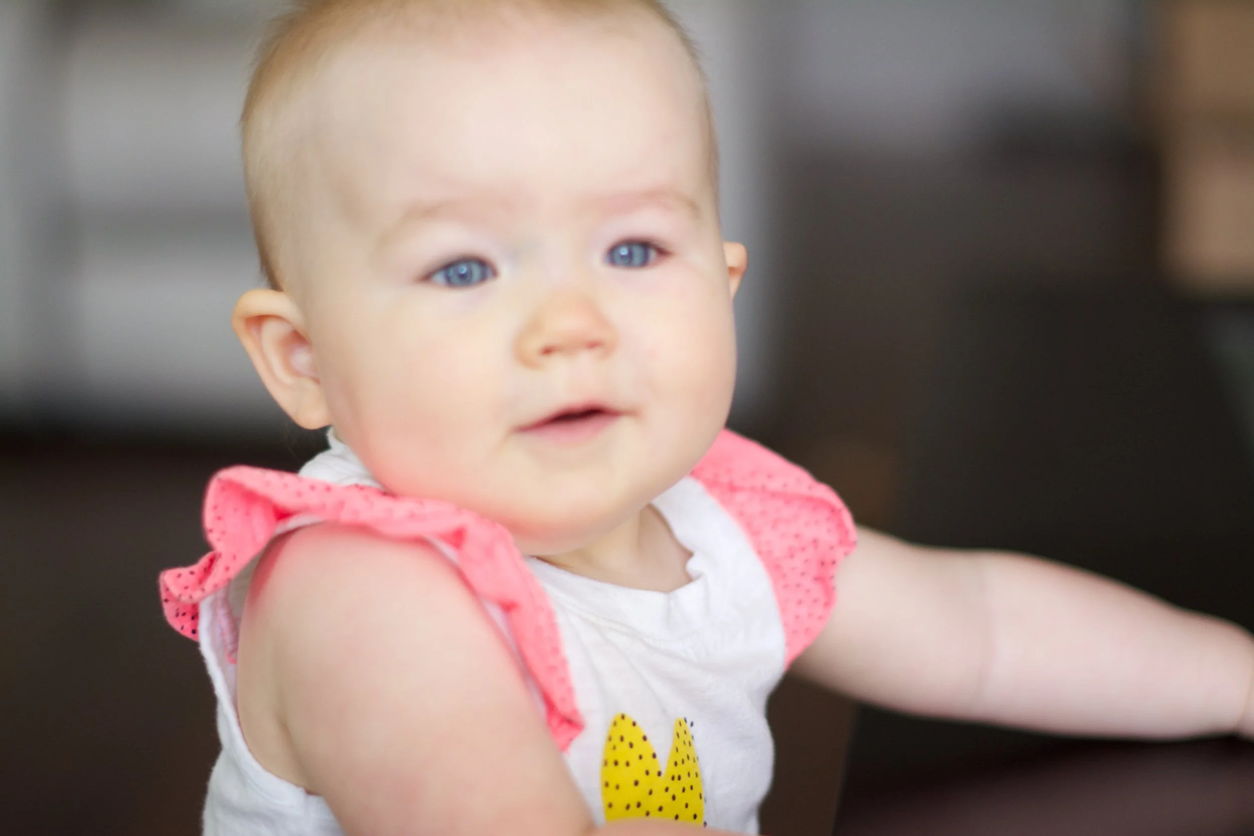 Those cheeks could brighten any day.
