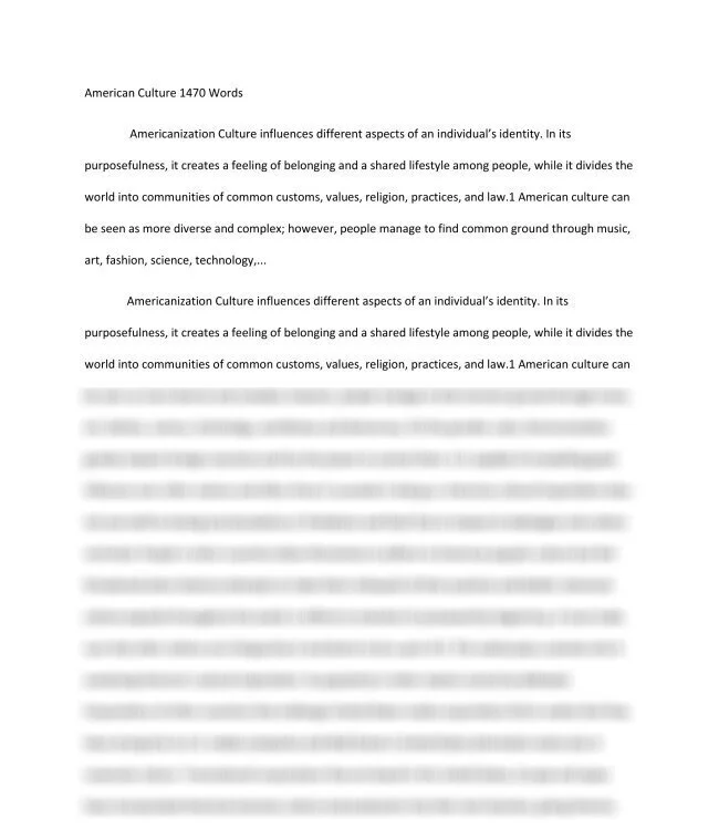 American Culture  1470 Words_thumb-0.jpg