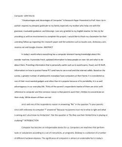 Computer 1644 Words 