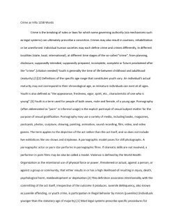 Crime as Villa Crime is the breaking of rules or laws for which some governing authority (viamechanisms such as legal systems) can ultimately prescribe a conviction. Crimesmay also result 1258 Words