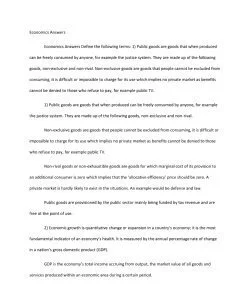 ECO ANSWERS