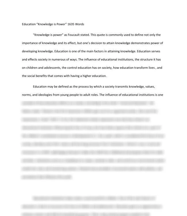 Education “Knowledge is Power” 1635 Words_thumb-0.jpg