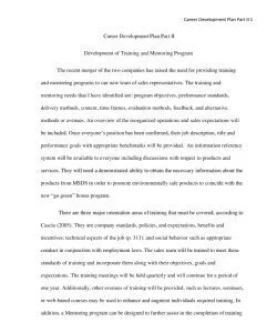  Career Development Plan Part II