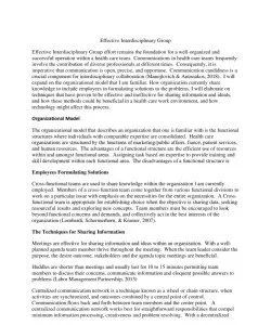 Effective Interdisciplinary Group