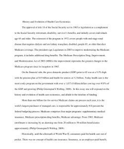  History and Evolution of Health Care Economics