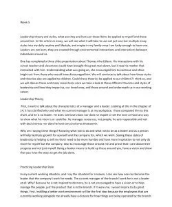 Leadership Theory