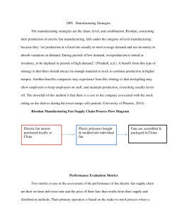 OPS   Manufacturing Strategies