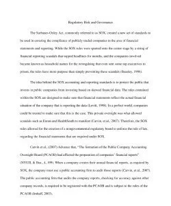 Regulatory Risk and Governance