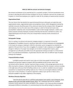 HRM 531 WK6 Recruitment and Selection Strategies