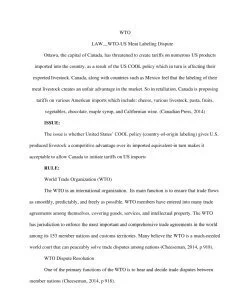 LAW__WTO-US Meat Labeling Dispute