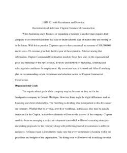 Recruitment and Selection