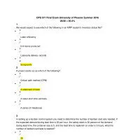 OPS 571 Final Exam University of Phoenix Summer 2020 28/30 = 93.3%1 We would expect to see which of the following in an MRP system's inventory status file? Labor efficiency End items produced 
