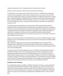 The Role of A Managers 