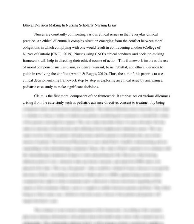 Ethical Decision Making In Nursing Scholarly Nursing Essay_thumb-0.jpg