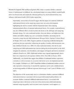 Maltreatment In Childhood