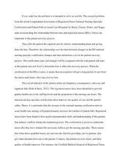 Relationship Between Time And Registered Nurse 