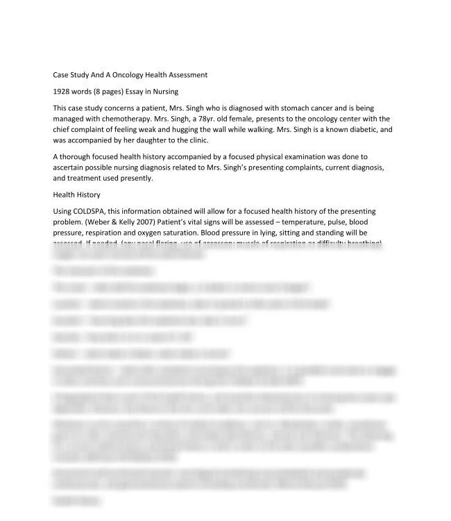 Case Study And A Oncology Health Assessment_thumb-0.jpg