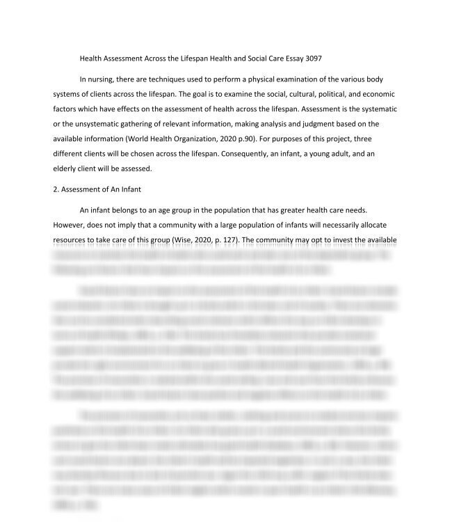 Health Assessment Across The Lifespan Health And Social Care Essay_thumb-0.jpg