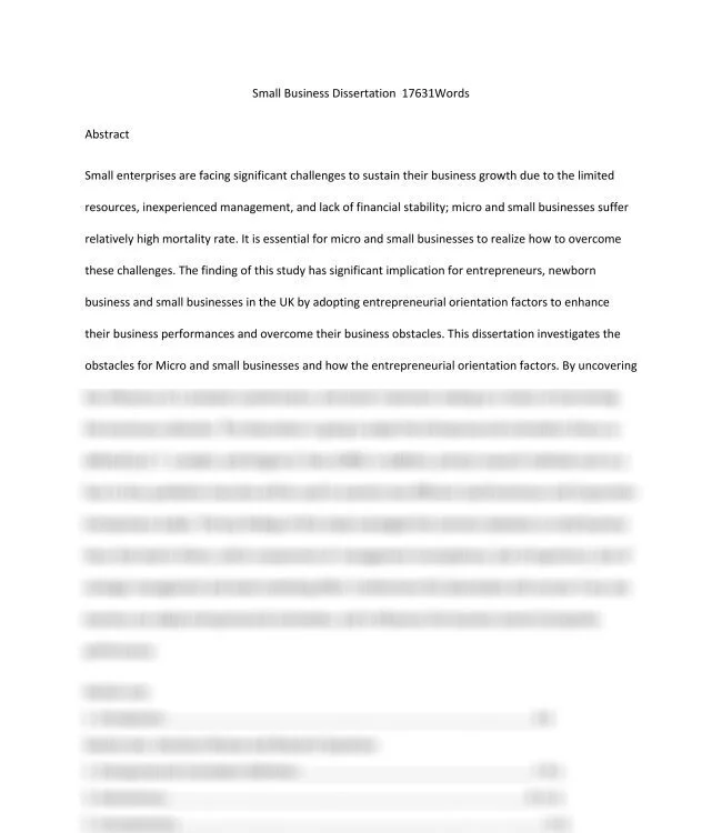 Small Business Dissertation 17631Words_thumb-0.jpg